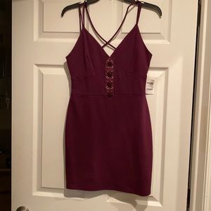Purple bustier dress Charlotte Russe Medium